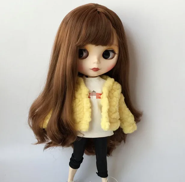 Горячая Распродажа кукольной одежды [пальто] Blyth пальто куклы наряд 0402(Fit blyth, Barbiedoll, BJD, pullip, azone, kurhn, 1/6 кукла - Цвет: only yellow coat
