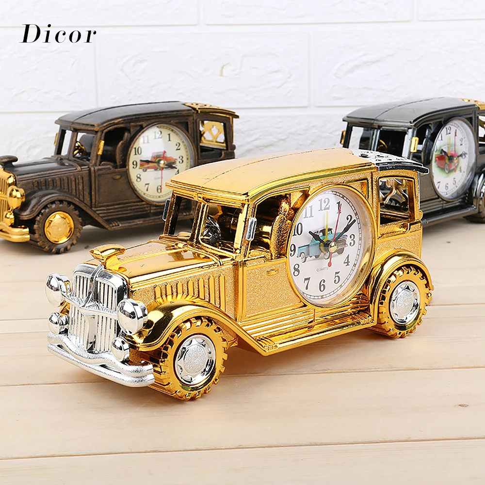 

DICOR FULL CLASSIC Creative Retro Alarm Clock Pen Holder Desktop Decoration Vintage Car Gift for Children XP014