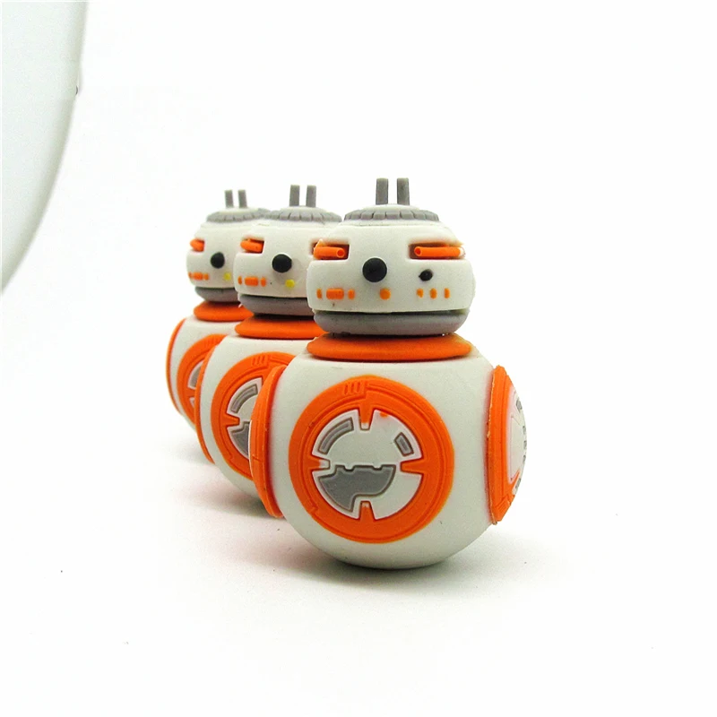 

Cute cartoon usb flash drive 64gb 32gb 16gb 8gb 4gb star wars bb-8 pen drive memory disk usb stick pendrive real capacity cle