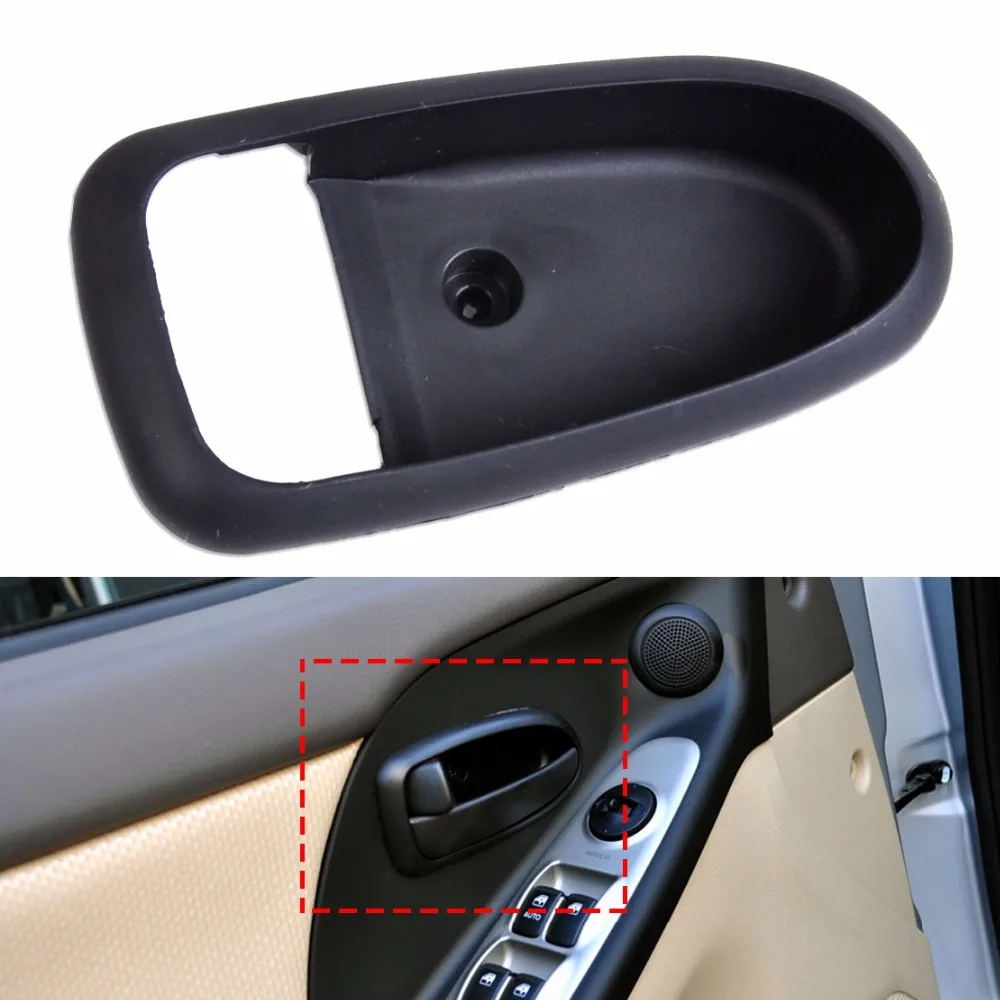 DWCX New Black Left Side Interior Inside Door Handle Cover Trim Bezel