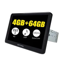 10.1Joying 1024*600 Single Din Android 6.0 Car Radio Audio Stereo Recorder Head Unit For VW VolkSwagen Skoda GPS Navigation joying android car radio stereo gps navigation universal 2 din 8 head unit tape recorder support steering wheel control wifi