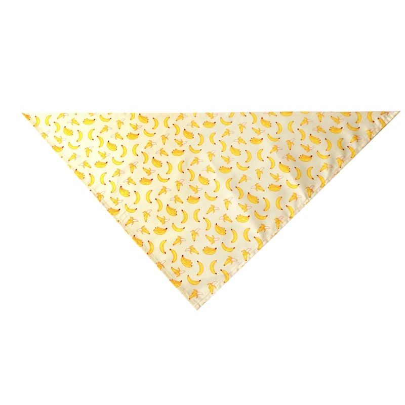 3 hot sale Fruit Printed Banana Pineapple Pear Dog Bandana Reversible Triangular Bandage Dog Scarf for Large Dogs - Цвет: 3