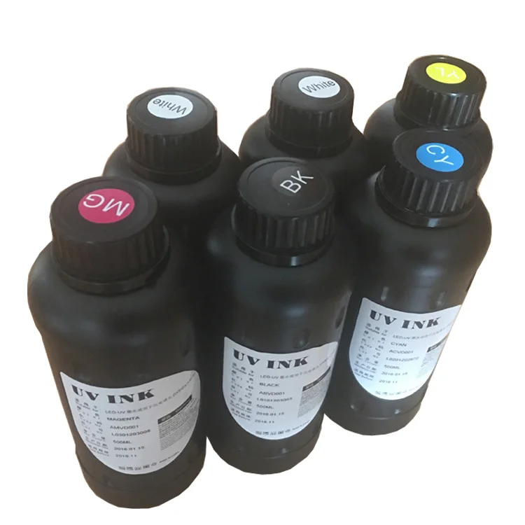 

500ml*1 bottle uv ink for epson,uv curable ink for soft material printing with competitive uv ink price