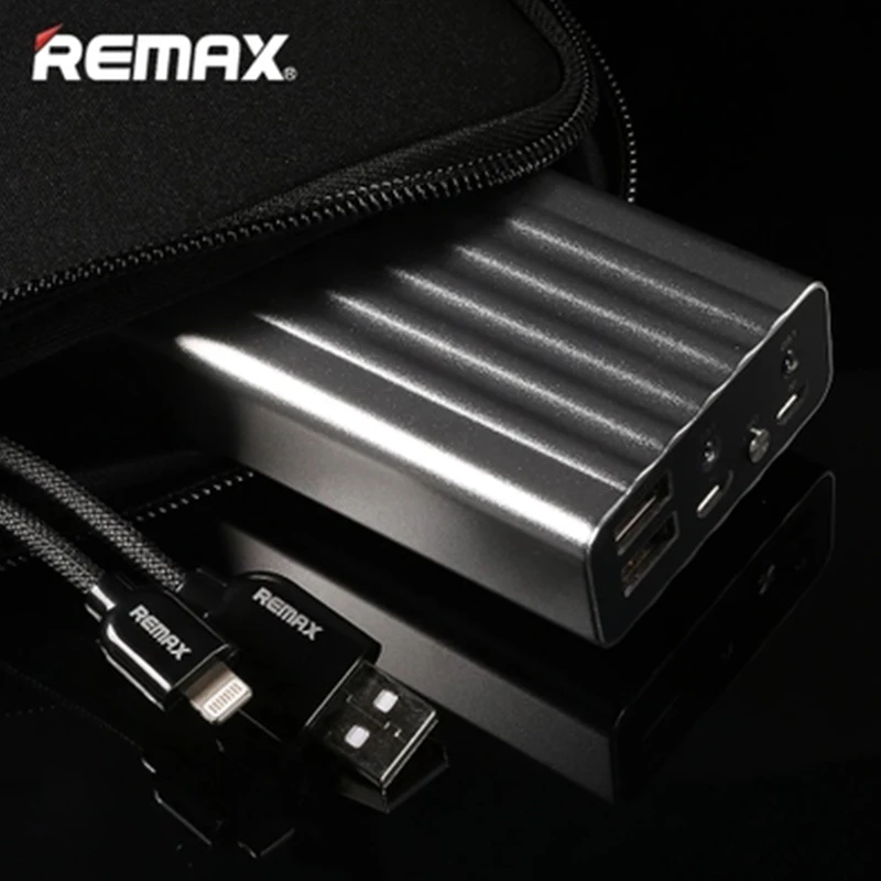 REMAX power Bank, 20000 мА/ч, двойной USB, портативный, быстрая зарядка, внешний аккумулятор, зарядное устройство для iPhone 6, 6s, смартфонов