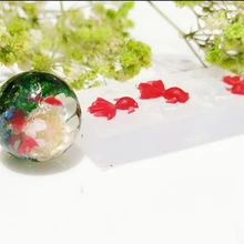 1 шт. различных размеров скраб маленькая золотая рыбка Жидкая силиконовая форма DIY Смола Ювелирная форма для изготовления ювелирных изделий