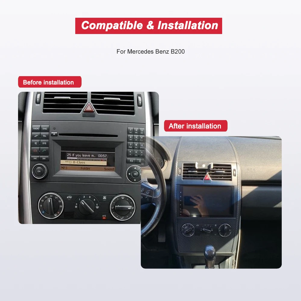 Clearance BONROAD Android Car Multimedia Player For Mercedes/Benz/Sprinter/B200/B-class/W245/B170/W209/W169 GPS Navigation radio 4