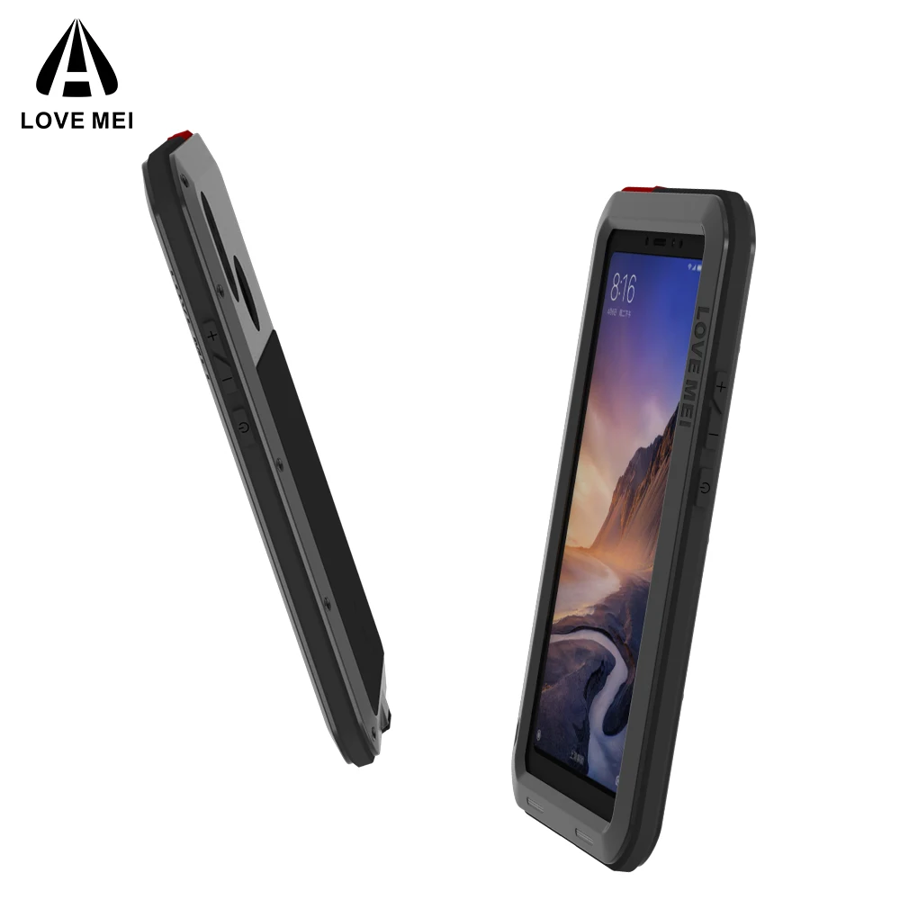 Gorilla glass) чехол для Xiaomi Mi Max 3 Max3 ударопрочный алюминиевый металлический