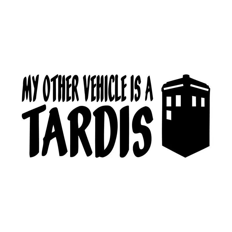 Мой другой автомобиль это фотография автомобильная с TARDIS|stickers transformers|window squeegeewindow