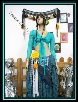 

.Lace belly dance top Gypsy Bohemian top korea lace 9 sleeve top DM23