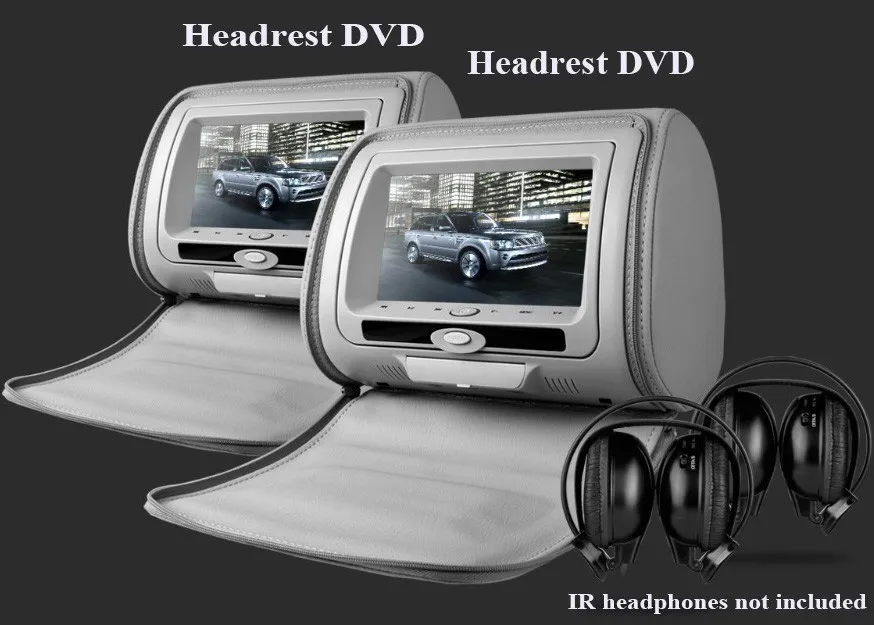 Discount one pair 2X 7"inch car headrest DVD player,with zipper cover,USB/SD,32 bit wireless Game,IR,FM,for car,3 color Black,Beige,Grey 1 Discount one pair 2X 7"inch car headrest DVD player,with zipper cover,USB/SD,32 bit wireless Game,IR,FM,for car,3 color Black,Beige,Grey 1