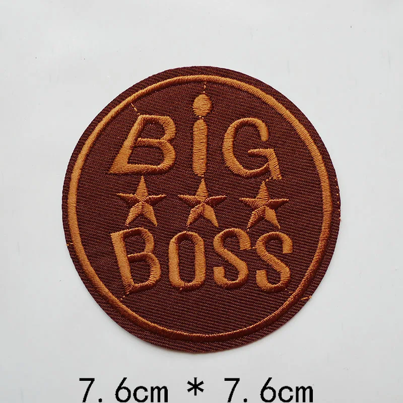 1 шт. большие значки Boss термоплавкие патчи с вышивкой аппликация для шитья одежды