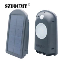 SZYOUMY 10 шт. настенные часы Солнечный свет 12 Led водонепроницаемый датчик движения садовая дорожка двор светильники на забор для аварийного освещения на улице