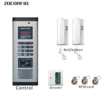 DIY RFID система контроля доступа+ домофон для домофона+ 2 домофона+ декодер+ 10 шт RFID карты