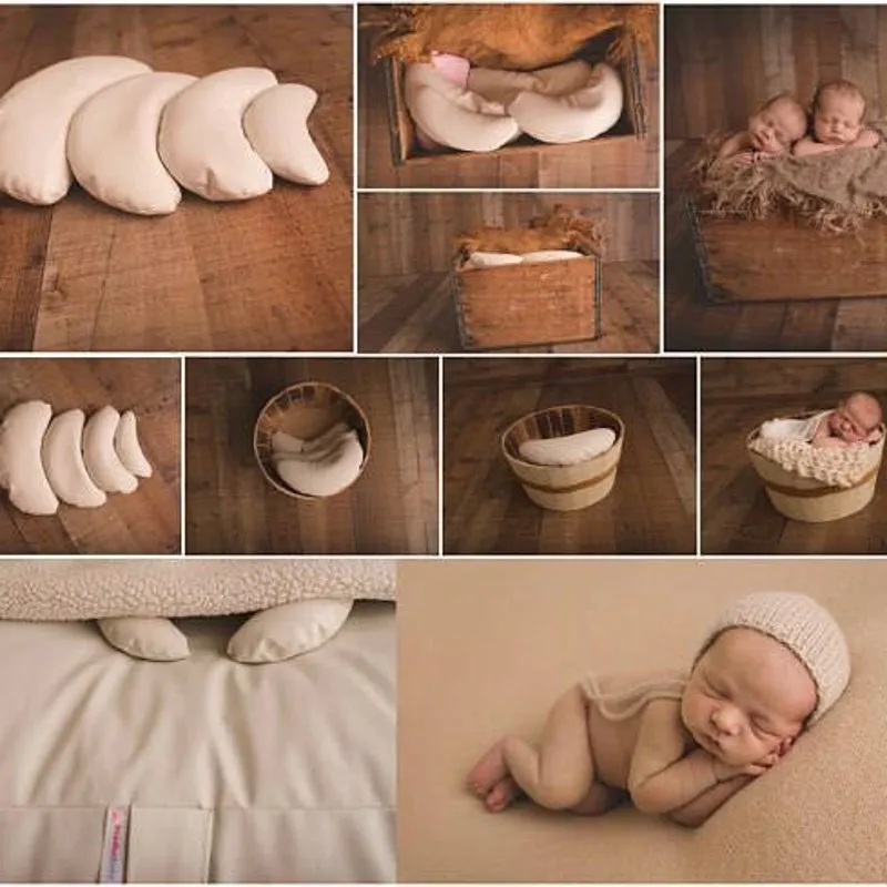 5 шт./компл. новорожденных реквизит для фотосъемки в форме Луны ребенок позирует позиционер мешок для зерен детское постельное белье белый/многоцветный