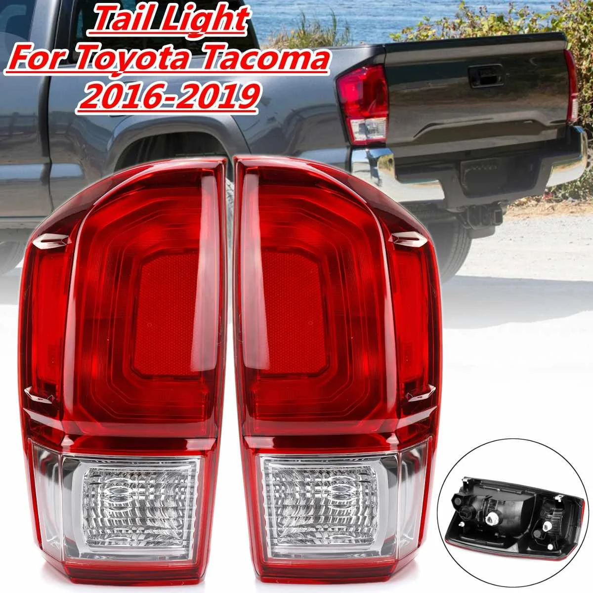 2PCS Car Rear LED Tail Light Signal Brake Lamp For Toyota Pickup