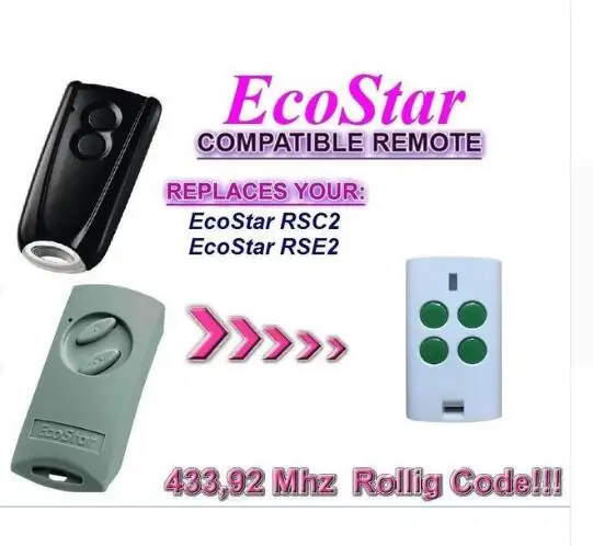 

For HORMANN ECOSTAR rolling code ecostar compatible remote control beautiful