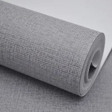 

Modern Nodic Solid Color Wall Papers Grey Linen Hotel Living Room Wallpaper Roll for Walls Contact Papel Murals papel pintado