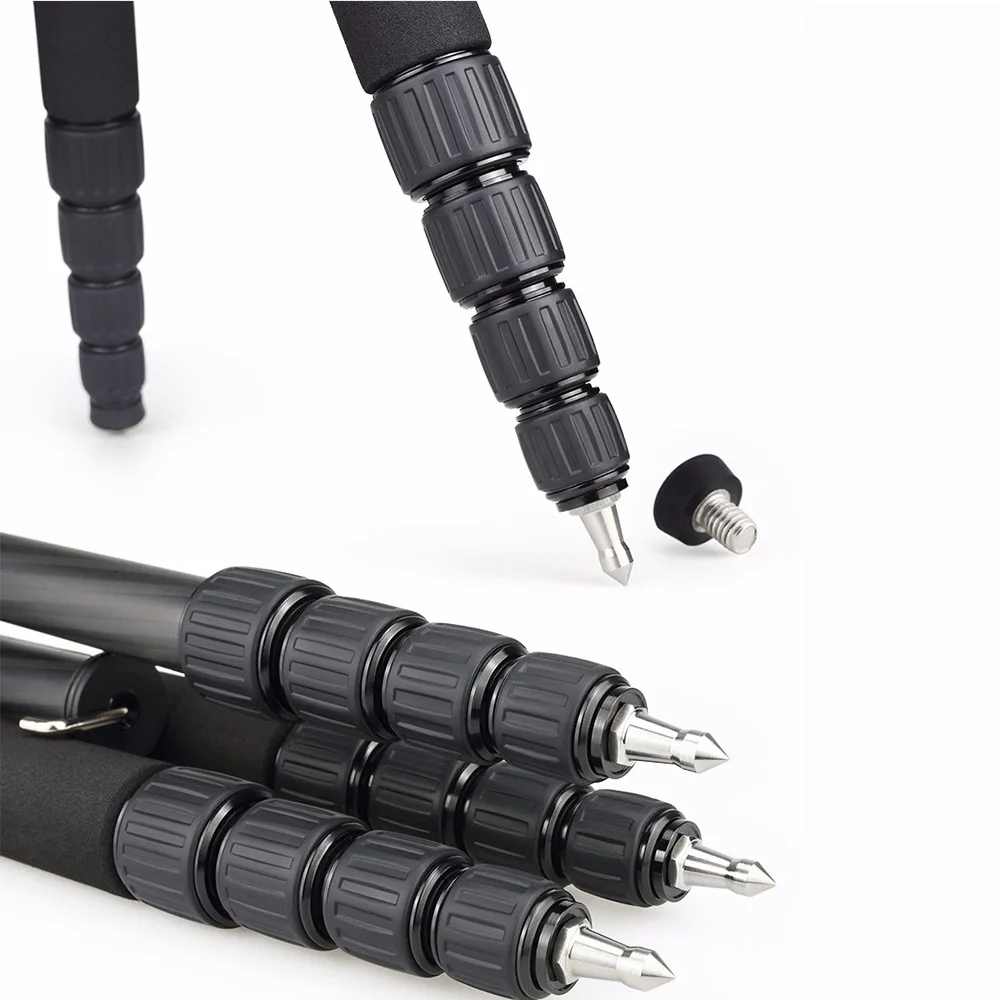 INNOREL RT50C Professional Carbon Fiber Camera Tripod Travel Compact Tripod Video Monopod with Quick Release Plate & Ball Head