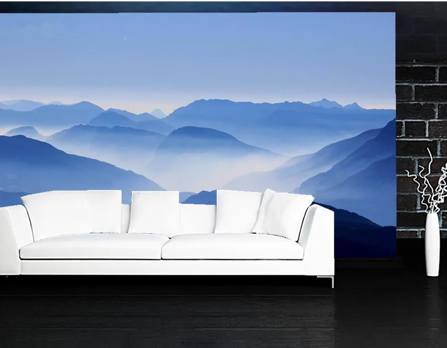 

Custom mural wallpaper,Continuous stretches of mountain,hotel living room bedroom sofa wall 3d wallpaper papel de parede
