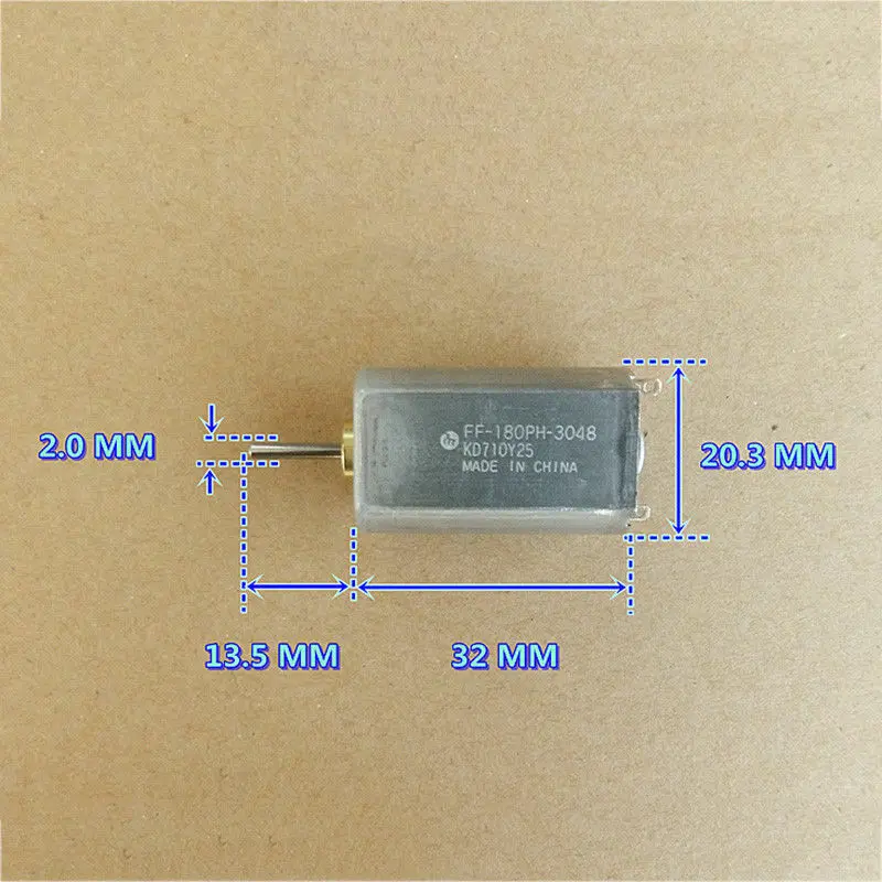 Mabuchi FF-180PH-3048 двигатель постоянного тока 3 в 5 в 6 в 19500 об./мин высокоскоростной микро драгоценный металл щетка 13 мм длинный вал для игрушки хобби модель