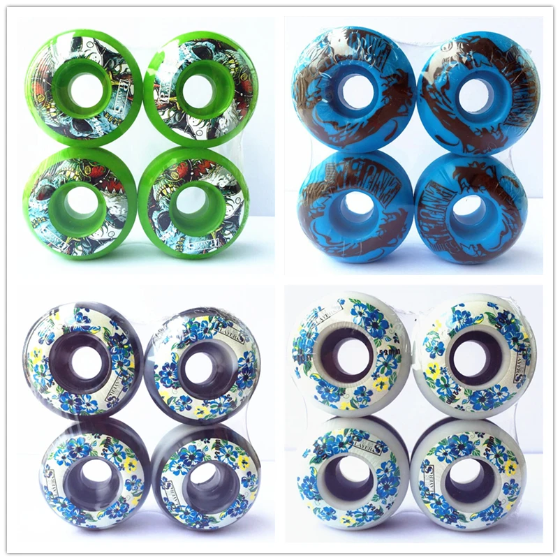 PRO 4 шт./компл. скейтборд колеса 50/51/52/53/54 мм PU ruedas части|skateboard wheels|skateboard skateboardwheels