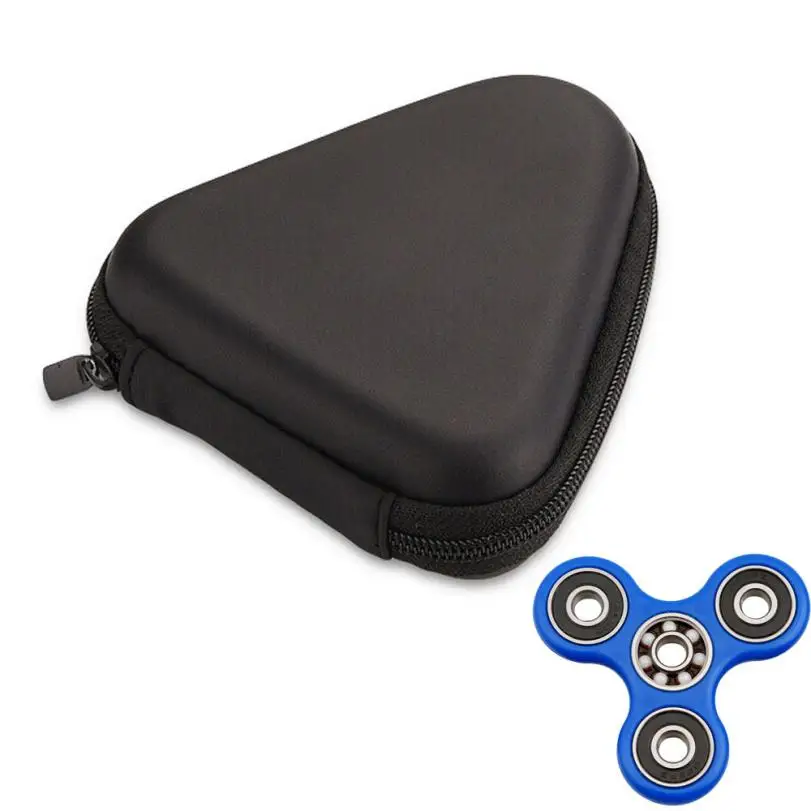 Gift For Fidget Hand Spinner Triangle Finger Toy Focus ADHD Autism Bag Box Carry Case Packet