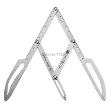 Линейка для бровей из нержавеющей стали DIY трафарет для бровей Макияж инструмент красота девушка