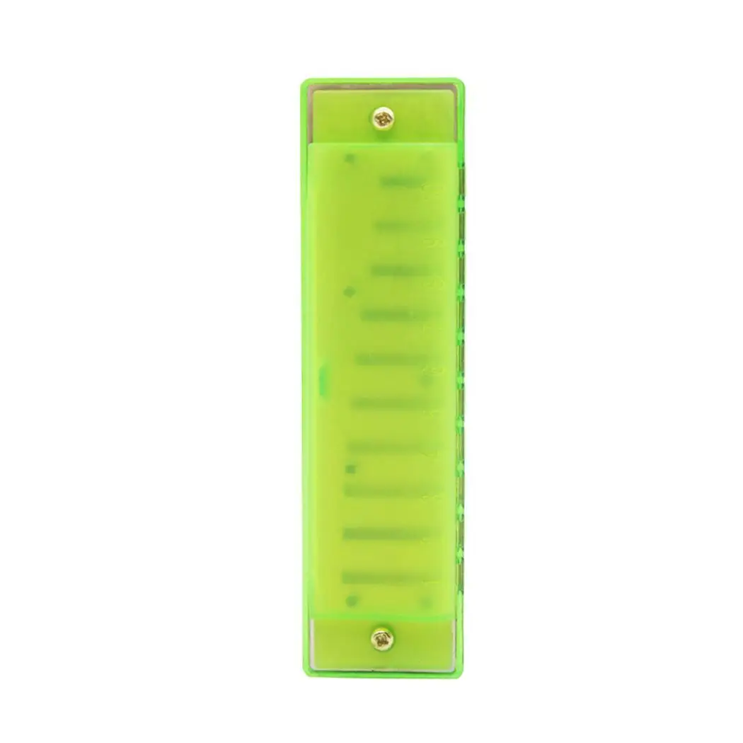 1 Pc 10 Holes Harmonica Learning& Education Plastic Harmonica Music Toys - Цвет: green