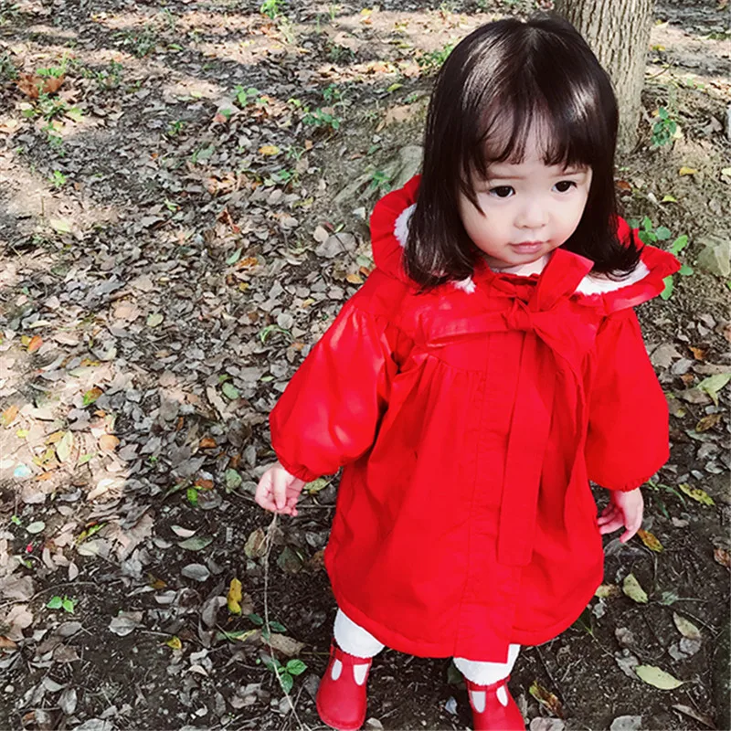2018 Cute Children Baby Girls Enthusiastic Red Winter Coat Kids Warm