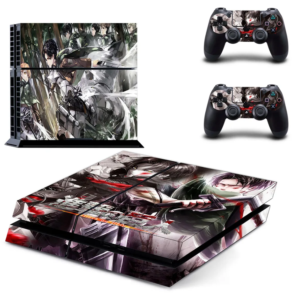 Обувь для косплея по аниме атака на Титанов PS4 переводная картинка наклейка Sony