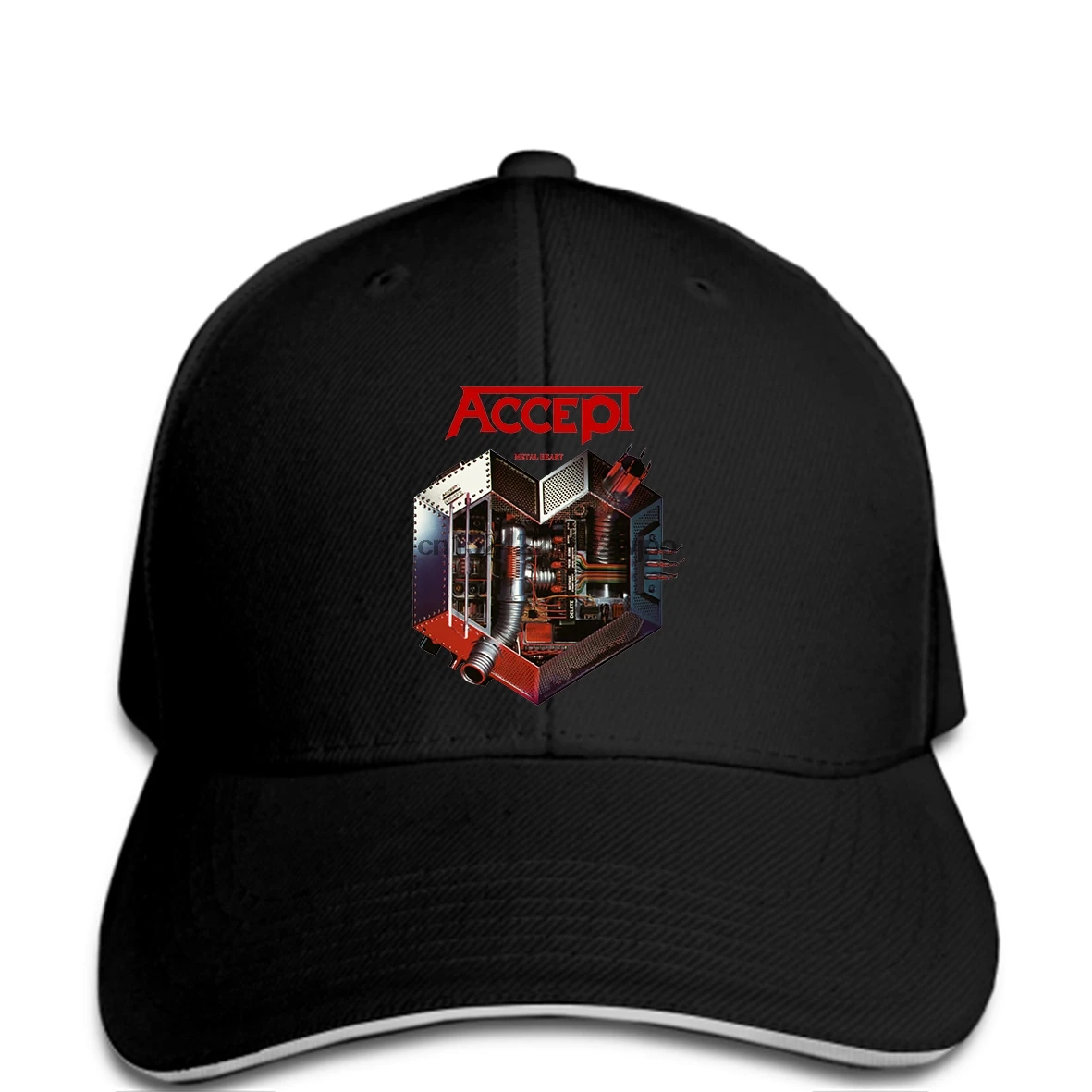 

Normal Baseball caps Men'S Accept Metal Heart Udo Heavy Metal Baseball cap