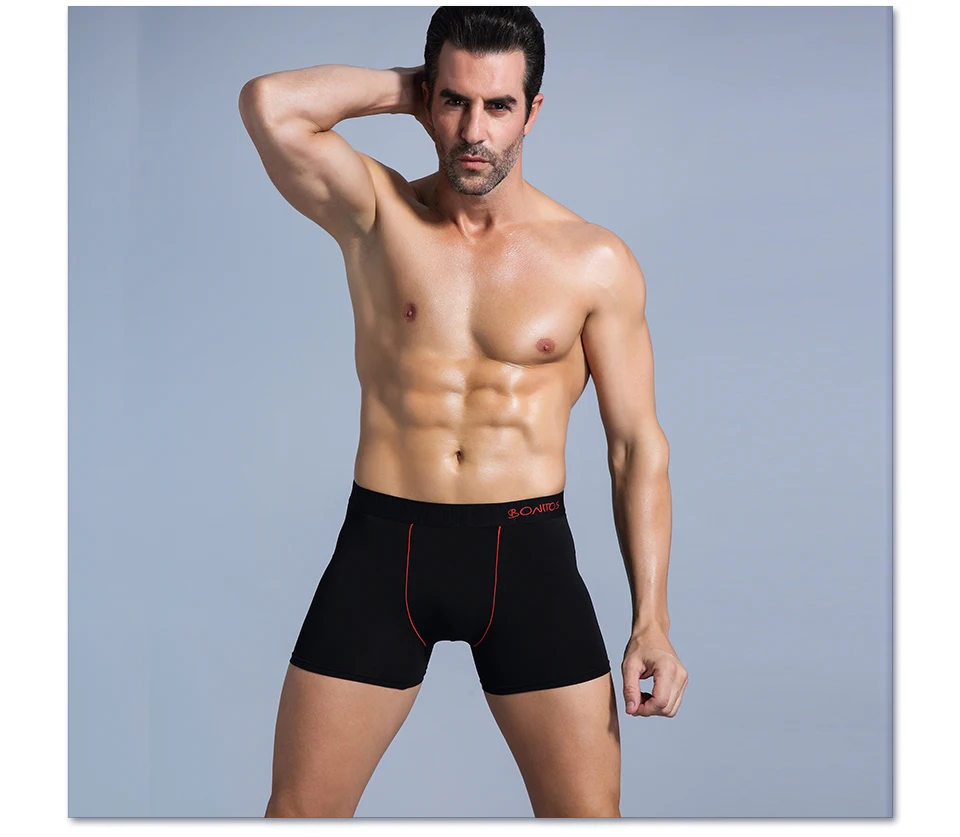 hot mens underwear BONITOS Brand Underwear male Boxers Shorts Cotton Panties Cueca 365 chevaliere Underpants Men Shorts underware panties long mens cheeky underwear