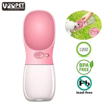 Портативный собака бутылка для воды для домашних животных диспенсер для воды с защитой от проливания с рисунком собачки и котика туристическая бутылка чаша для выгула домашних животных питьевой Cup-350ml