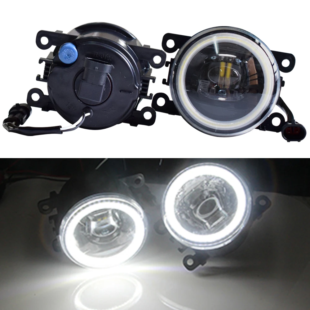 

Fog Lights For Mitsubishi L200 KB_T KA_T Pickup 2005-2015 Front Bumper Angel Eyes LED High Brightness Fog Lamps DRL