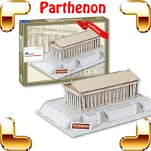 Подарок DIY Афин Парфенон 3D головоломка в виде храма головоломка Греция известная структура здания игра для мозга DIY игрушка для детей и взрослых