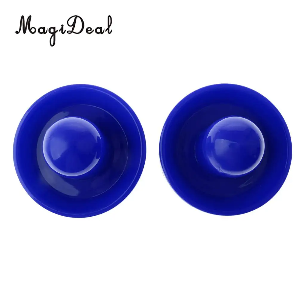2 Pieces Air Hockey Felt Pushers Goalie Handles Paddles Replacement with Home Tables for Full-size Air Hockey Games