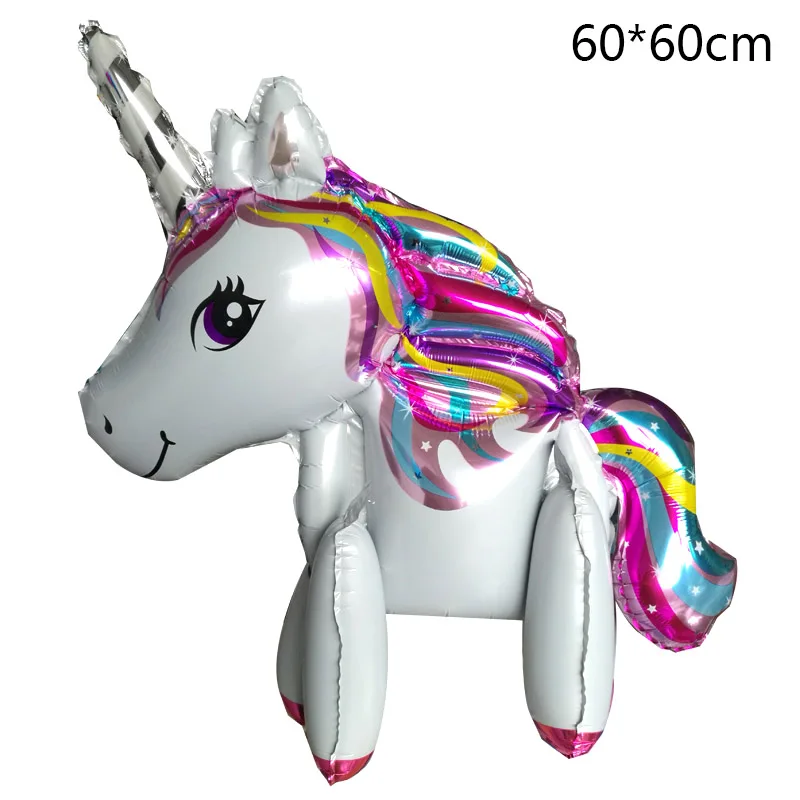 17 Style Unicorn Party Balloons Birthday Wedding Children's Day Foil My horse Pony Balloons Party Decorations Supplies
