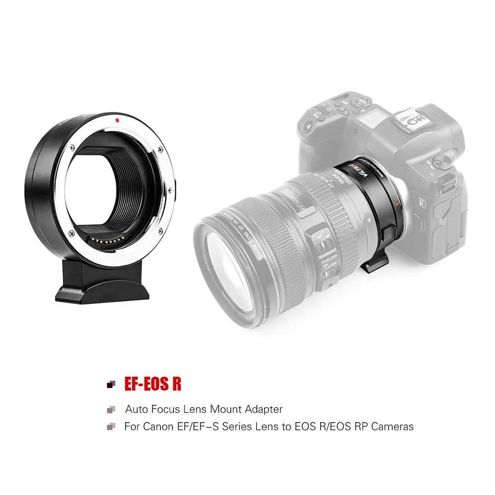 Viltrox Ef-eosr Авто фокус объектив крепление адаптер кольцо для Canon ef/Ef-s объектив серии для Canon Eos R/eos Rp беззеркальных камер