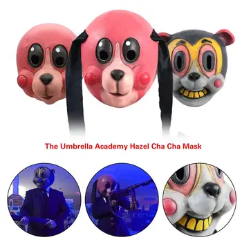 

The Umbrella Academy Hazel Cha Cha Mask Halloween Cosplay Helmet Headgear Prop