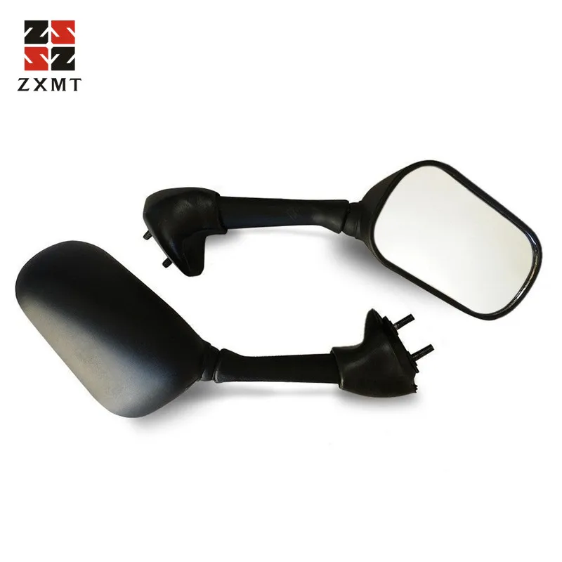 

ZXMT 1Pair Universal Folding Motorcycle Rearview Mirror Motorbike ABS Plastic for Yamaha YZF R6 2001 2002 01 US Stock