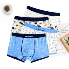 4 шт Высокое качество Детское нижнее белье для детей мультфильм шорты для кота Мягкий хлопок трусы для мальчиков-подростков полосатые трусики От 4 до 16 лет
