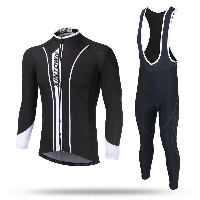 

Man new Thermal Fleece Cycling Jersey Suit Male Autumn And Winter Outdoor Bike Coat Riding Pants Mountain Bike Equipment Set
