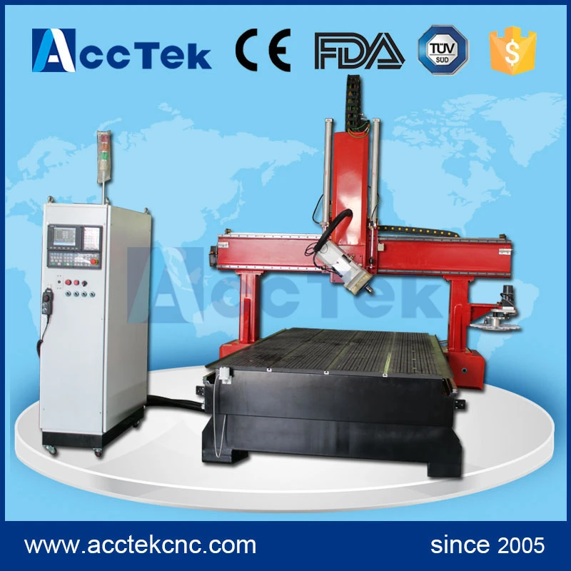 Роутер 4d cnc с настоящей качающейся головкой 4 оси осевой гравировальный станок