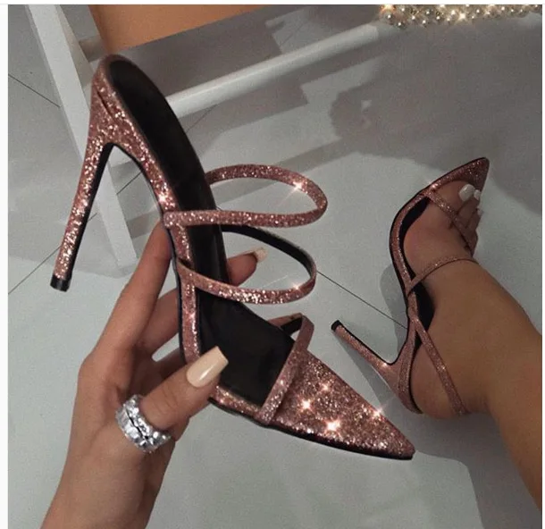 

Rome New Women Sandals Sexy High Heels Women Shoes Bling Women Pumps Summer Ladies Shoes Slippers Women Heels Sandalias Mujer