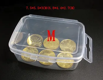 

Small transparent plastic box portable storage memory to complete the product packaging cassette hook 1000pcs/ lot