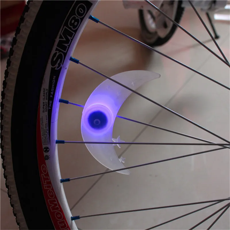 Excellent 2pcs New M Bicycle Wheel LED Safety Bicycle Accessories LED Bicycle Wheel Light With Battery Spoke Lights Bike Light 5