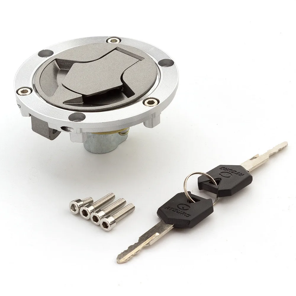 Aluminum Motorcycle Fuel Tank Cover Gas Cap Lock key For Kawasaki Ninja250 2005 2012 Ninja 300