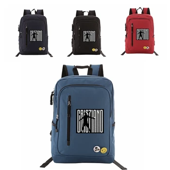

Men Women Cristiano Ronaldo CR7 Square Backpack Oxford Cloth Student School Bags Girls Boys travel Shoulder Laptop Bag