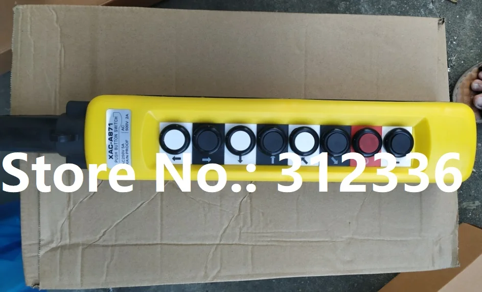 

Free Shipping XAC-A871 8 button Single Speed crane derrick Motor control button control