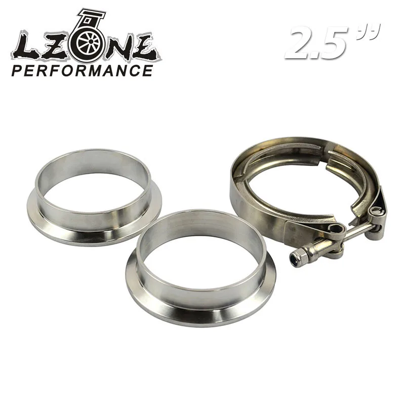 

LZONE - New type 2.5" V Band clamp flange Kit (Stainless Steel 201) For turbo exhaust downpipe JR5231